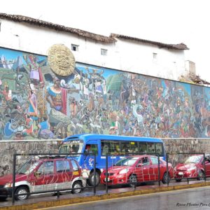 Reise Hunter Cusco Wandmalerei
