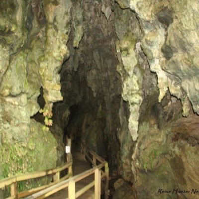Reise Hunter Neuseeland Kawiti Caves Eingang