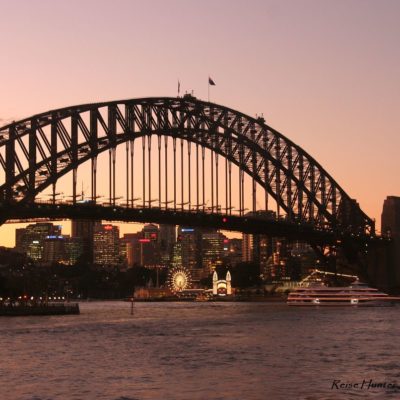 Reise Hunter Australien Sydney Brücke am Abend 2