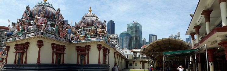 Reise Hunter Singapur China Town Tempel Panorama