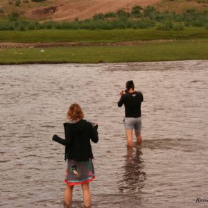 Reise Hunter Mongolei Flussdurchquerung