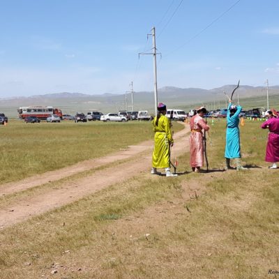 Reise Hunter Mongolei Nadaam Fest Bogenschießen 2