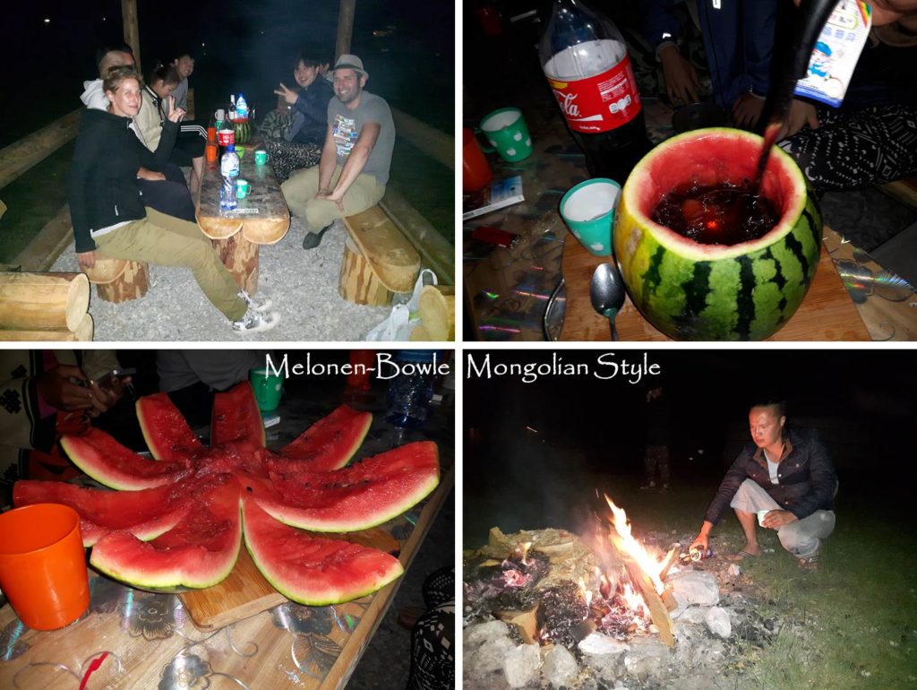 Reise Hunter Mongolei Melonen Bowle